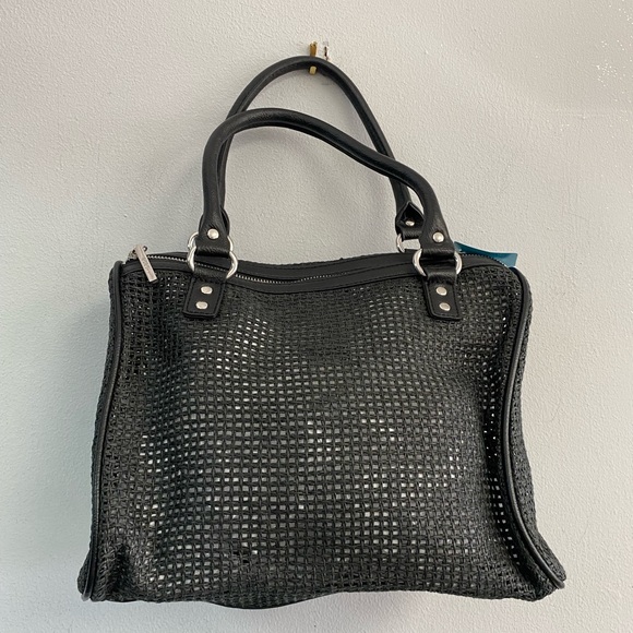 BCBG Woven Leather Handbag - Picture 3 of 4